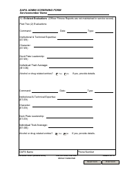 NAVPERS Form 5350/3 Dapa Admin Screening Form, Page 6
