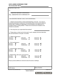 NAVPERS Form 5350/3 Dapa Admin Screening Form, Page 9