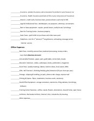 Mary Kay Income and Expense Worksheet, Page 2