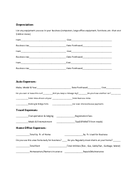 Mary Kay Income and Expense Worksheet, Page 3
