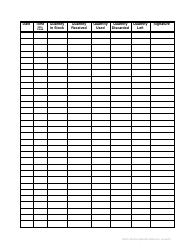 Medication Stock Recording Sheet Template - Nhs, Page 2