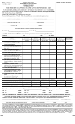Form R-27 Plenary Retail Transit Licensee&#039;s Beverage Tax Report - September and After Only - New Jersey