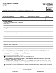 Form JD-FM-183 Custody/Visitation Agreement - Connecticut