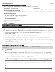 Form REF-01 &quot;Property Tax Refund Request&quot; - New York City, Page 2