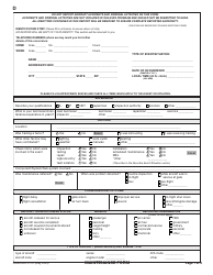 Document preview: ARC Form 277D Maintenance Form