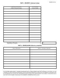 Form 92A201 Kentucky Inheritance Tax Return - No Tax Due - Kentucky, Page 2