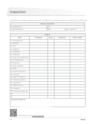 &quot;Weekly Site Inspection Checklist Template&quot;