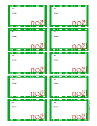 &quot;Christmas Noel Gift Tag Template&quot;