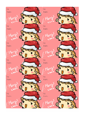 &quot;Christmas Boy Gift Tag Template&quot;