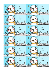 &quot;Christmas Snowman Gift Tag Template&quot;