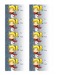Document preview: Angel Gift Tag Template