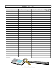 &quot;Items Inventory List Template&quot;