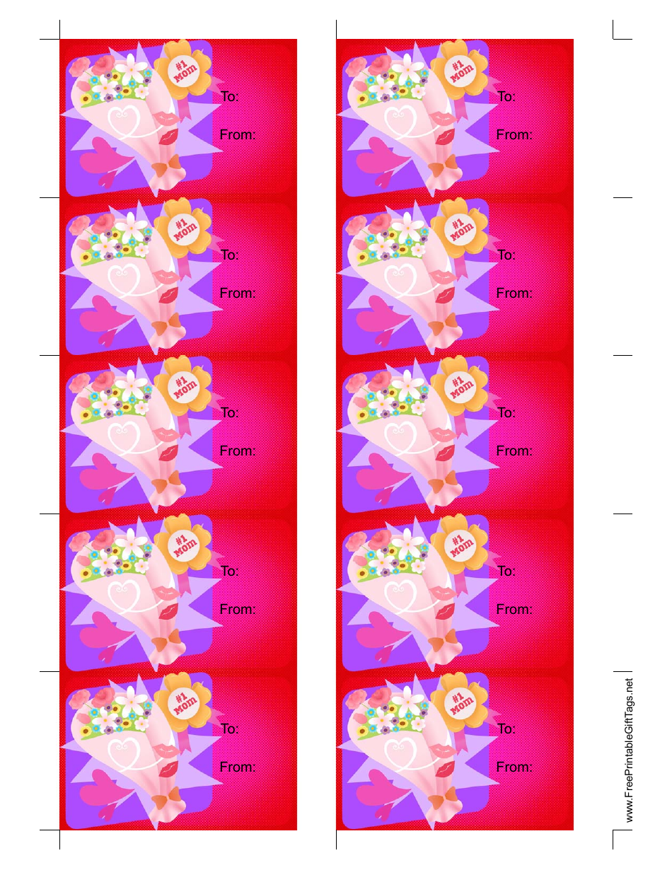 Mother's Day Gift Tag Template - Red Download Printable PDF ...