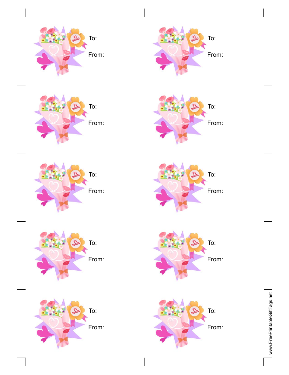 Mother's Day Gift Tag Template Download Printable PDF | Templateroller