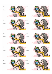 Document preview: Mom Gift Tag Template - Girl