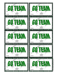 Document preview: Football Gift Tag Template