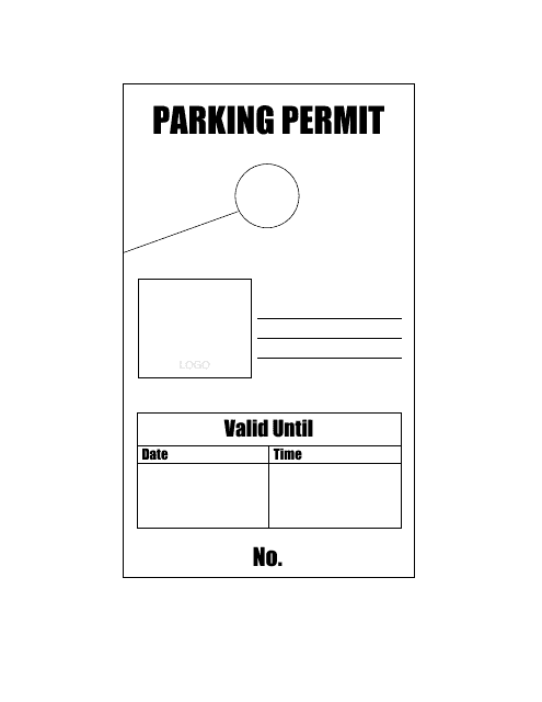 Hanging Parking Permit Tag Template Download Printable Pdf Templateroller
