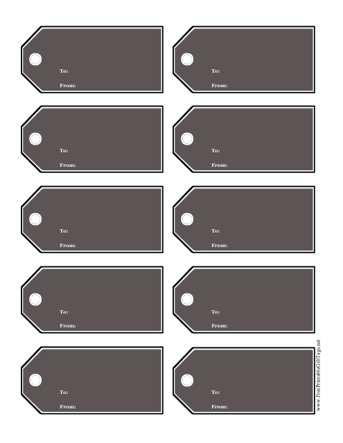 Chalkboard Gift Tag Template