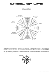 Wheel of Life Template - Balance