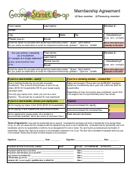 &quot;Membership Agreement Template - George Street Co-op&quot; - New Jersey