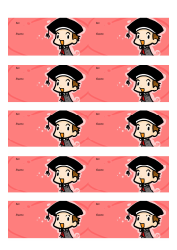 Document preview: Graduating Boy Gift Tag Template