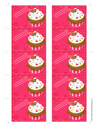 Document preview: Cupcake Gift Tag Template