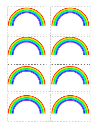 rainbow name tag template download printable pdf templateroller