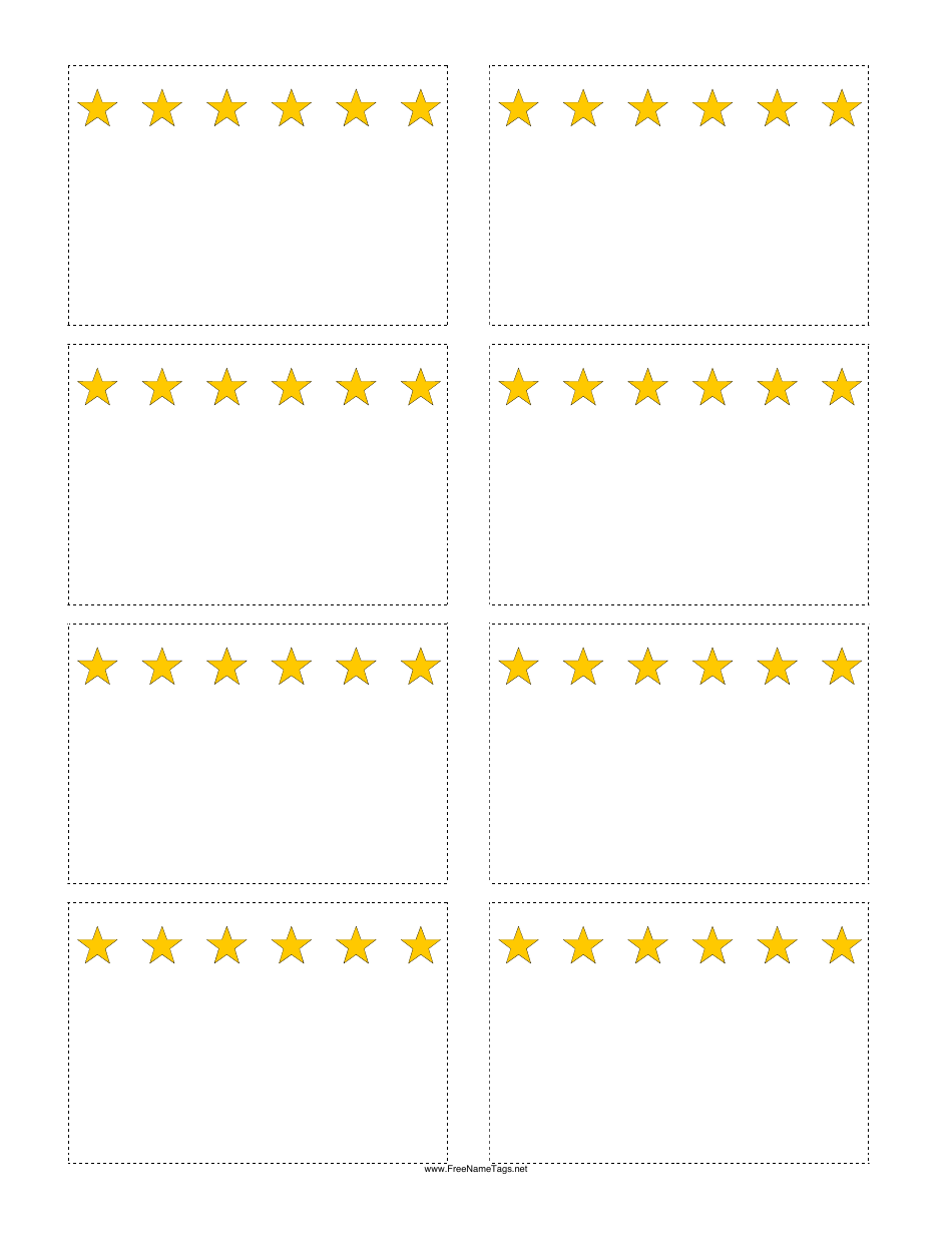 Star Name Tag Template - Customizable Name Identification Tag for Events and Conferences