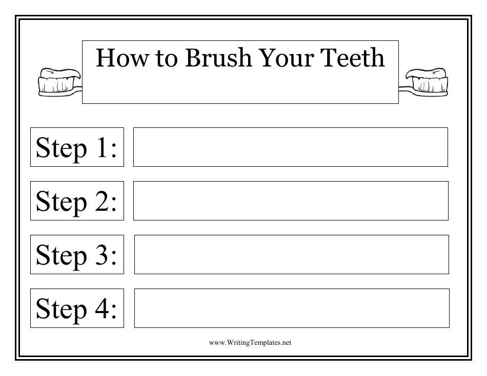 Simplify your teeth brushing routine with the Teeth Brush Plan Template.