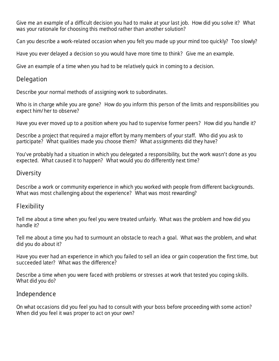 Sample Interview Questions - Unc, Page 4