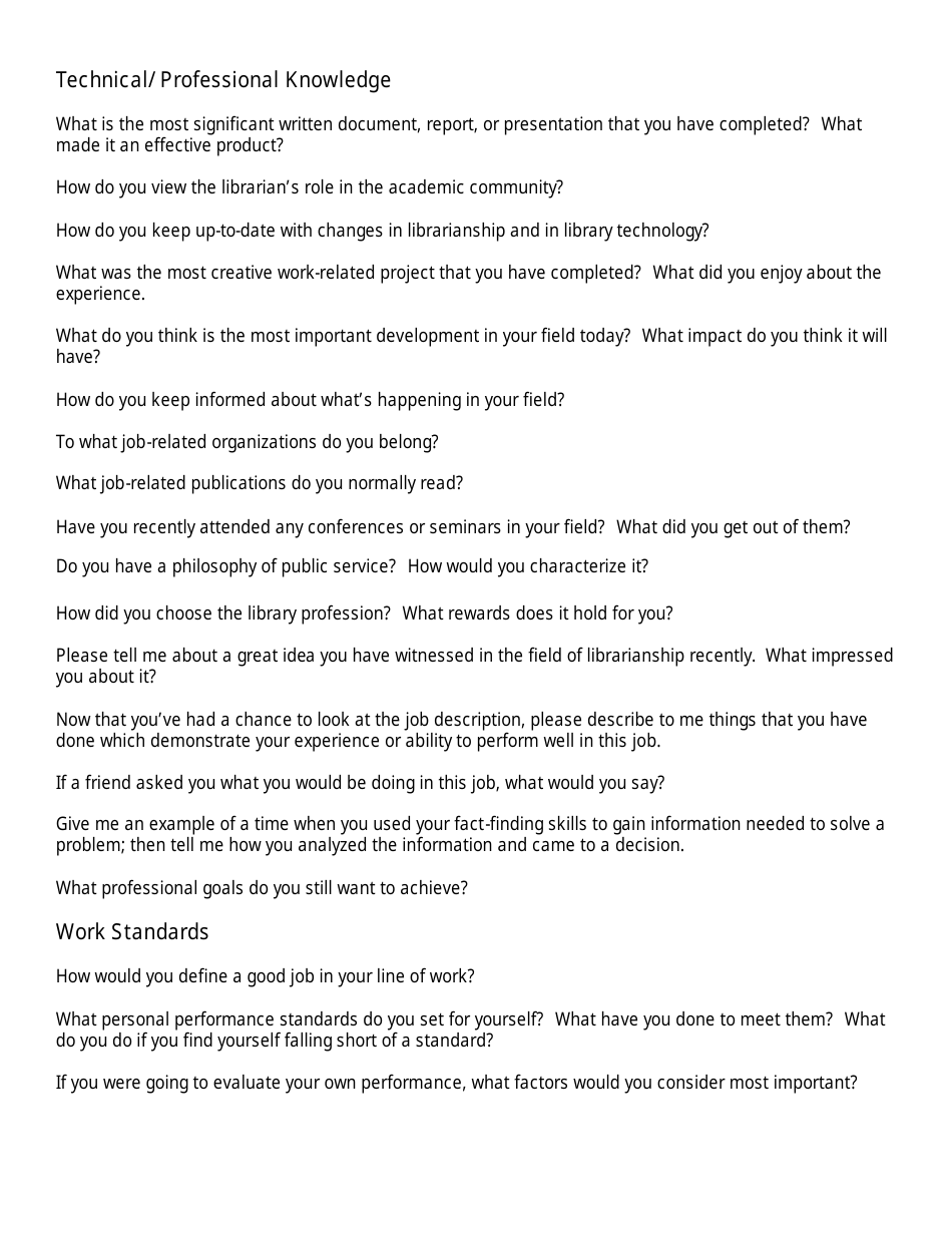 Sample Interview Questions - Unc, Page 9