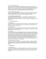 Corporate Sponsorship Agreement Template - Sls - California, Page 2