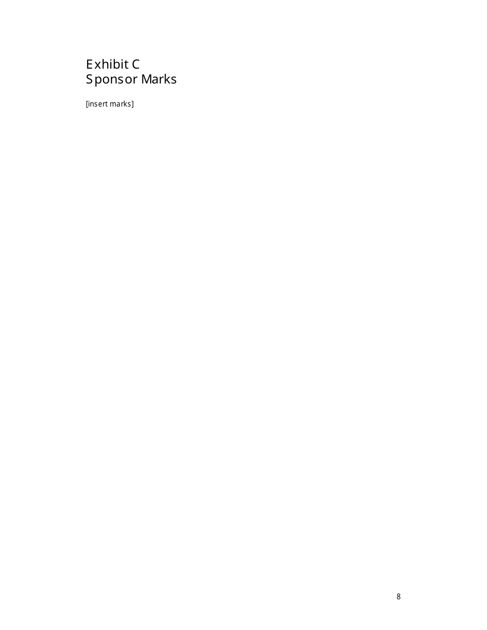 Corporate Sponsorship Agreement Template - Sls - California, Page 8