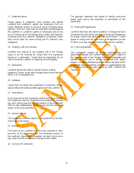 Self-storage Space Rental Agreement - Sample, Page 5
