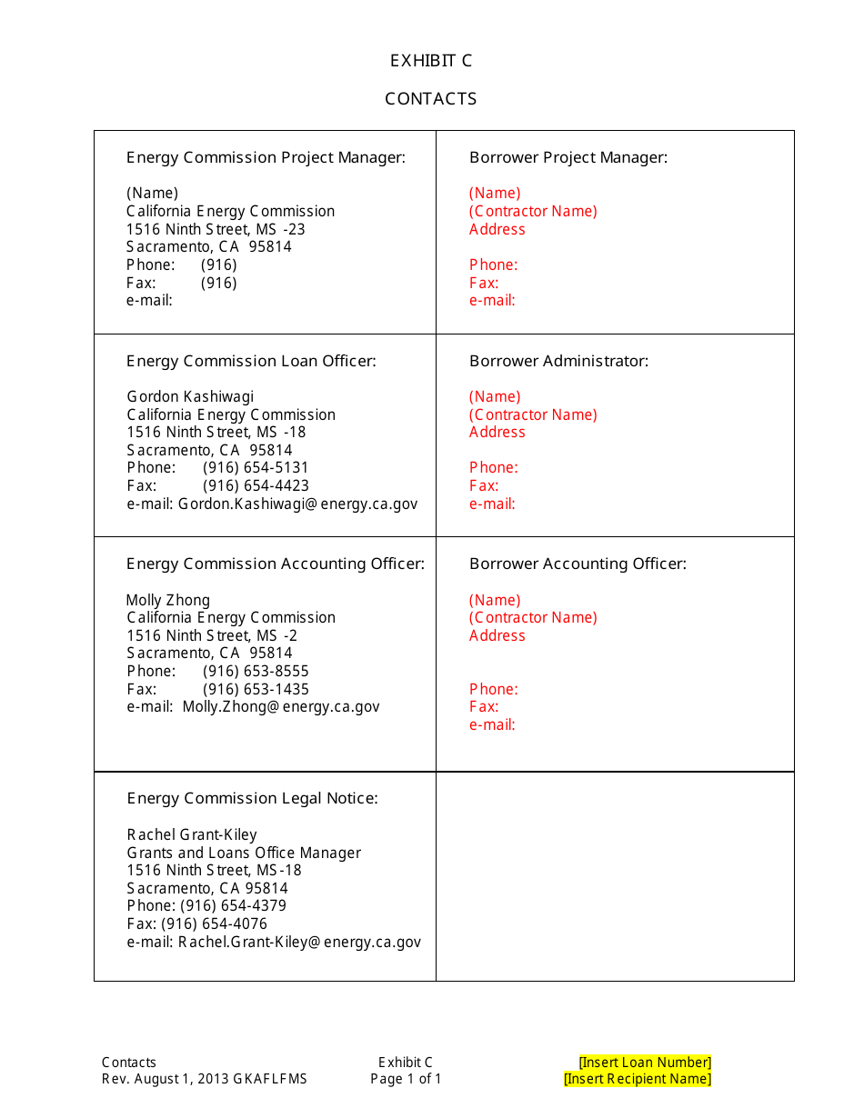 Form CEC-142 Loan Agreement - California, Page 18