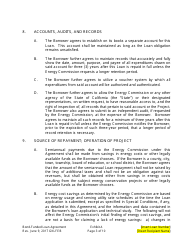 Form CEC-142 Loan Agreement - California, Page 4