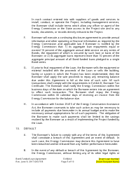 Form CEC-142 Loan Agreement - California, Page 6
