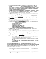Narcotic Contract Template, Page 2