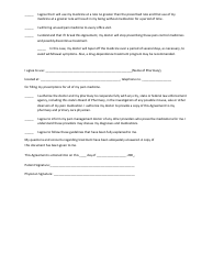 Opiate Pain Management Agreement Template - El Paso Integrated Physicians Group, Page 2