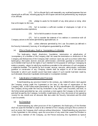 LLC Agreement Form - Delaware, Page 10