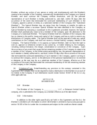 LLC Agreement Form - Delaware, Page 11