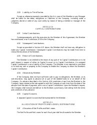 LLC Agreement Form - Delaware, Page 12