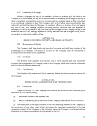LLC Agreement Form - Delaware, Page 15