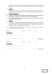 Building Agreement Template - Tables, Page 13