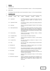 Building Agreement Template - Tables, Page 6