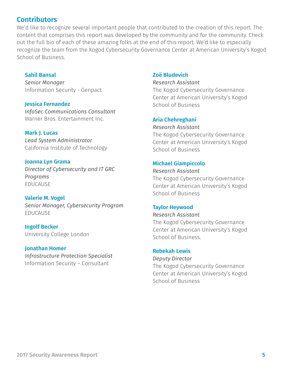 Security Awareness Report - Sans, Page 5