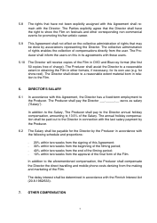 Film Director Agreement (Fiction Film) Template, Page 5