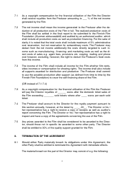 Film Director Agreement (Fiction Film) Template, Page 6