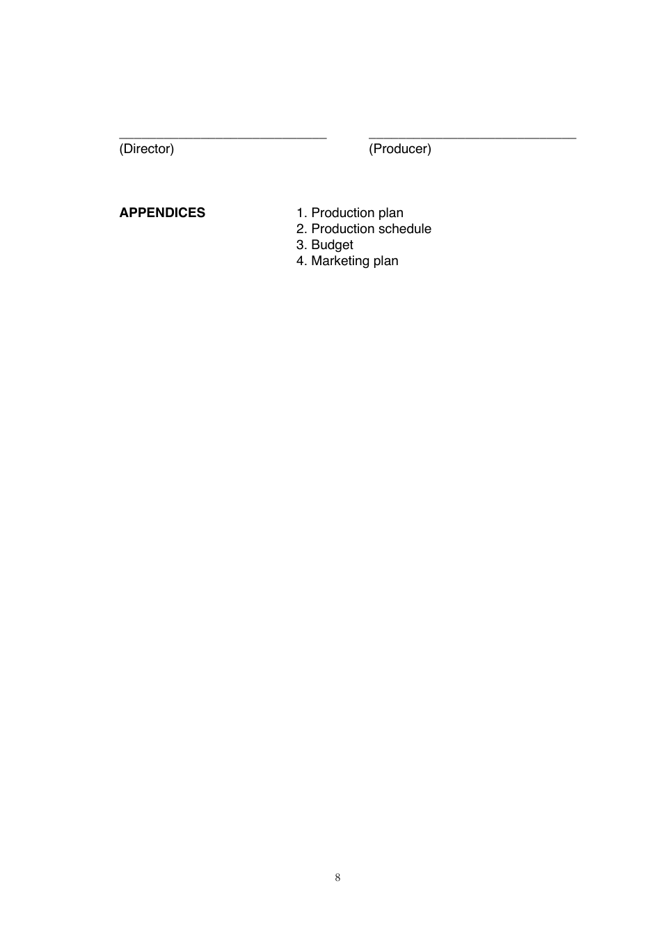 Film Director Agreement (Fiction Film) Template, Page 8