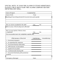 Document preview: Fire Incident Report Template - Table